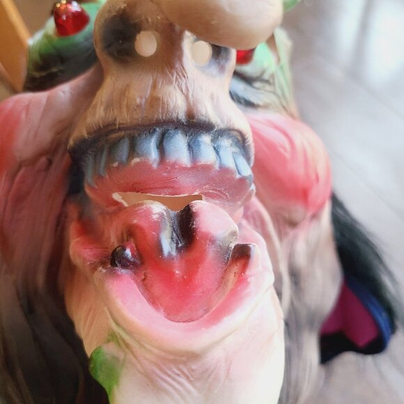 Vintage Medusa Snake Eyes Witch Warlock Halloween Mask (Rare) Missing Battery - Picture 9 of 16